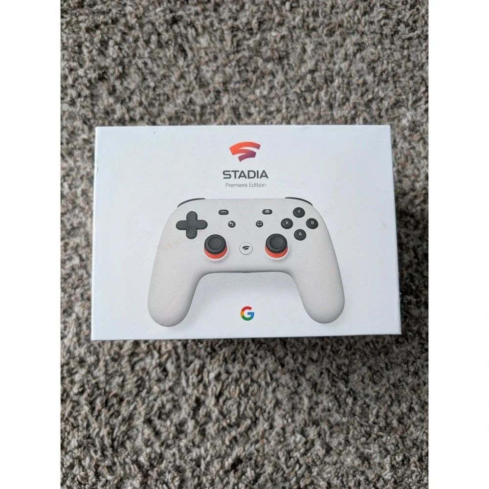 Google Stadia Premiere Edition Wireless Controller USB-C White Gamepad Sealed